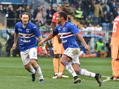 Serie A, Sampdoria-Roma 3-2: scintille nel finale, la Juventus scappa