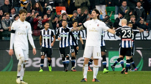 Serie A, il Milan perde a Udine, pari e spettacolo tra Fiorentina e Genoa