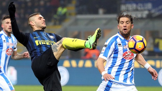 Serie A Pescara, edema per Stendardo: differenziato