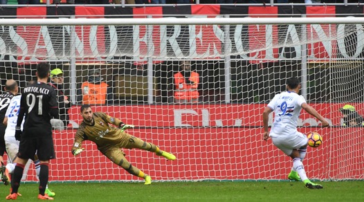 Serie A, Milan-Sampdoria 0-1: decide Muriel su rigore
