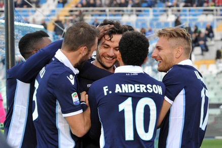Serie A, Pescara-Lazio 2-6: Parolo, che poker!
