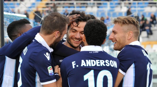 Serie A, Pescara-Lazio 2-6: Parolo, che poker!