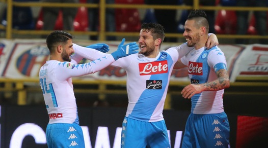 Napoli, il 7-1 a Bologna riscrive i record