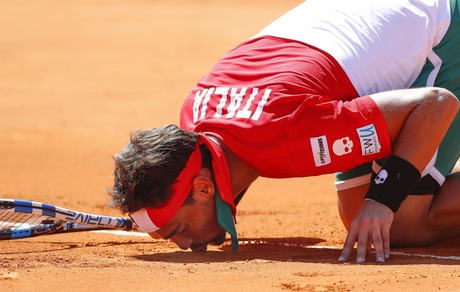 Coppa Davis, Fognini in rimonta su Pella: l'Italia è ai quarti