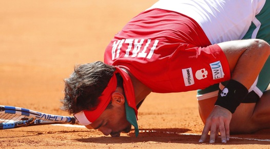 Coppa Davis, Fognini in rimonta su Pella: l'Italia è ai quarti