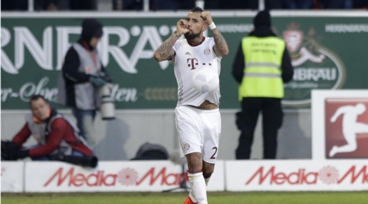 Il Bayern vola a + 7: per Vidal l'esultanza è con il pancione