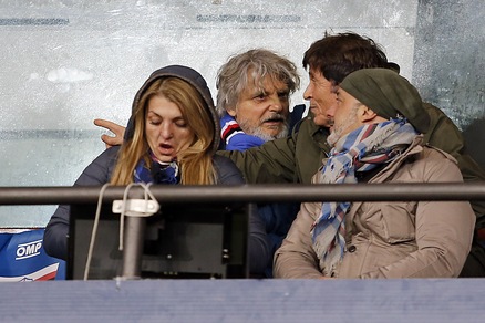 Ospiti speciali al Ferraris, in tribuna Ferrero incontra Morandi