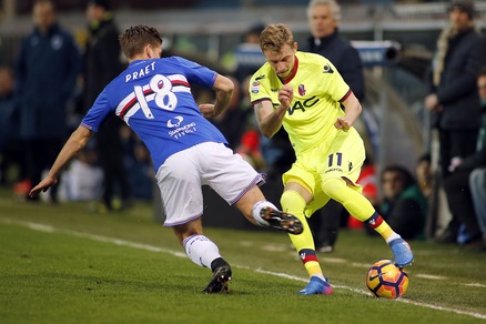 Non basta Dzemaili; Sampdoria-Bologna termina 3-1