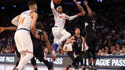 Anthony sorprende gli Spurs, Knicks vincenti