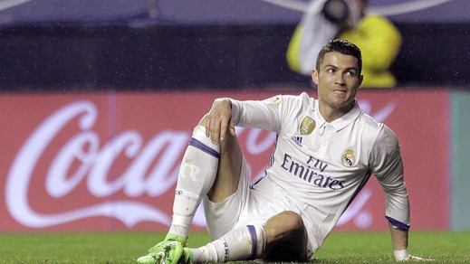 Real-Napoli, Ronaldo non si è allenato: contusione alla gamba destra