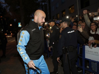 Champions, ci siamo: il Napoli è arrivato a Madrid