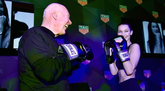 Bella Hadid testimonial di TAG Heuer