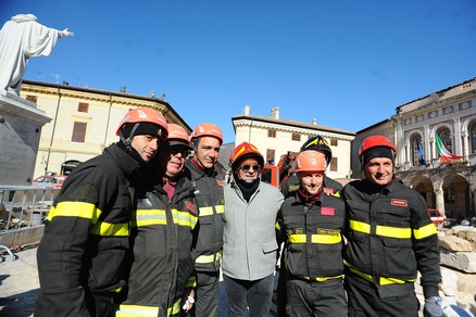 Baggio, compleanno a Norcia: visita il centro storico distrutto