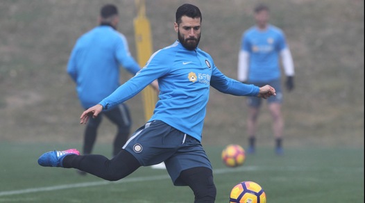 L'Inter si allena nella nebbia verso la Roma