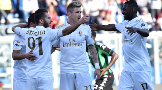 Serie A: Sassuolo-Milan 0-1, Chievo-Pescara 2-0, Genoa-Bologna 1-1, Crotone-Cagliari 1-2