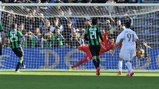 Serie A Sassuolo-Milan 0-1, il tabellino