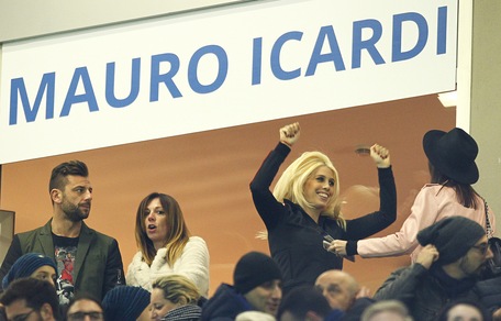 Icardi torna in campo, Wanda Nara scatenata in tribuna