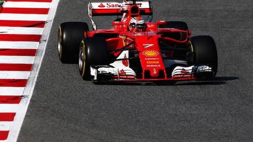 F1, test Barcellona: Raikkonen primo all’intervallo
