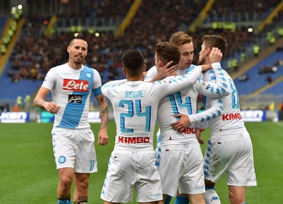 Serie A, Roma-Napoli 1-2: Mertens da sballo. Strootman non basta