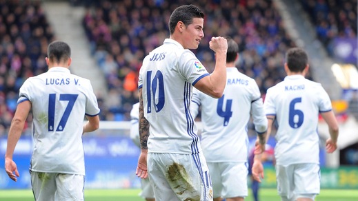 Real Madrid, poker all'Eibar prima della sfida col Napoli
