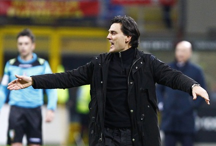 Milan, Montella non si nasconde: «Vogliamo l'Europa». E Bacca ha una dedica speciale: «Due baci per mia moglie»