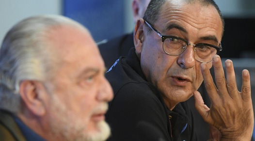 Napoli, c’è Sarri a casa De Laurentiis: la pace a cena