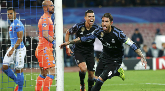 Champions League, Napoli-Real Madrid 1-3: Mertens illude, Ramos salva Zidane