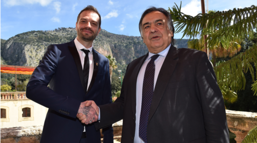 Palermo, l'incontro tra Baccaglini e il sindaco Orlando