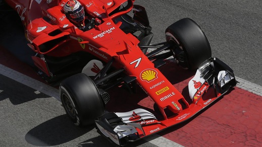 F1, test a Barcellona: Ferrari super, Raikkonen al comando