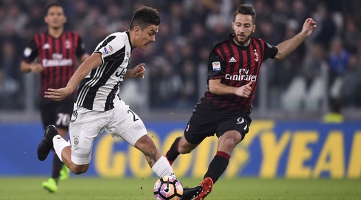 Juventus-Milan 2-1: decide Dybala nel recupero