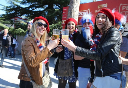 Italia-Francia, lo spettacolo dei tifosi all'Olimpico