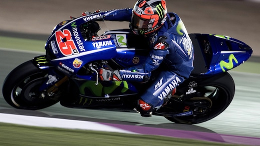 MotoGp: Viñales al comando nei test, Rossi scivola
