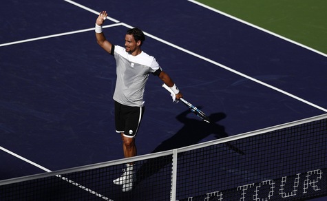 Tennis, Indian Wells: super Fognini, Tsonga ko
