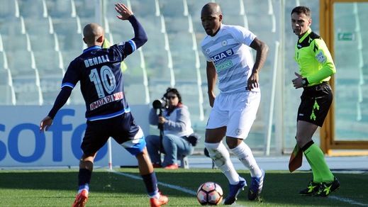 Inutile la rete di Muntari, Pescara-Udinese termina 1-3