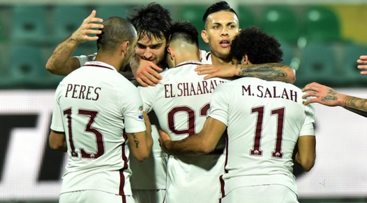 Serie A, Palermo-Roma 0-3: decidono El Shaarawy, Dzeko e Peres, Napoli a -2