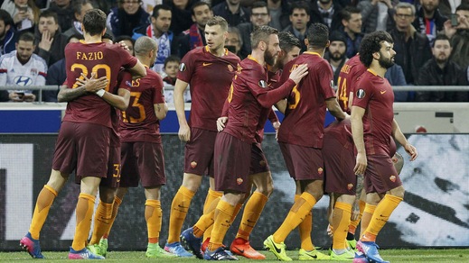 Roma - Olympique Lione in diretta tv su TV8