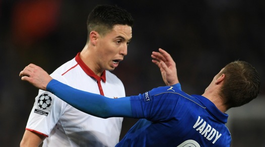 Champions League: testata di Nasri, scintille con Vardy