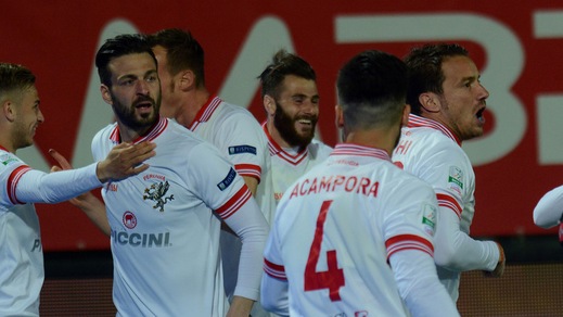 Serie B Perugia-Benevento 3-1: Nicastro, Di Carmine e Acampora