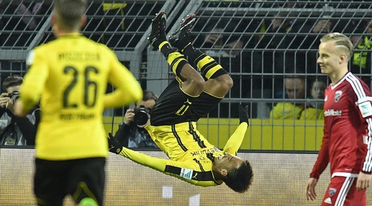 Bundesliga, Borussia Dortmund-Ingolstadt 1-0, il solito Aubameyang