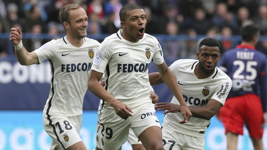 Ligue 1, Caen-Monaco 0-3: Mbappé non si ferma più