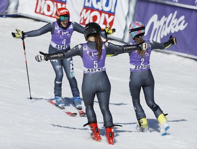 Sci, Aspen è azzurra: Brignone, Goggia e Bassino sul podio