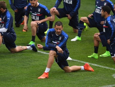 Italia: Bonucci ko, salta l'allenamento