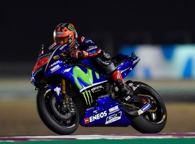 MotoGp, Qatar: terze libere a Vinales, Rossi decimo