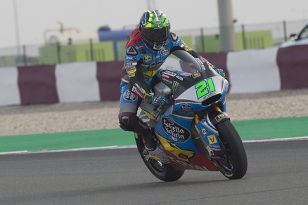 Moto2 Qatar, Morbidelli vola nel warm up