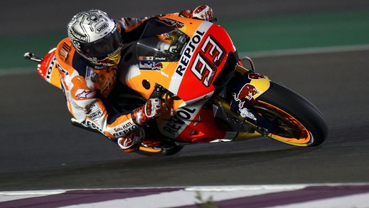 MotoGp Qatar: a Marquez il warm up, Rossi solo 13°