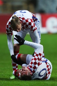 Estonia-Croazia, Pjaca ko: esce in barella per infortunio