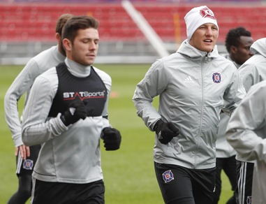 Il primo allenamento di Schweinsteiger con i Chicago Fire