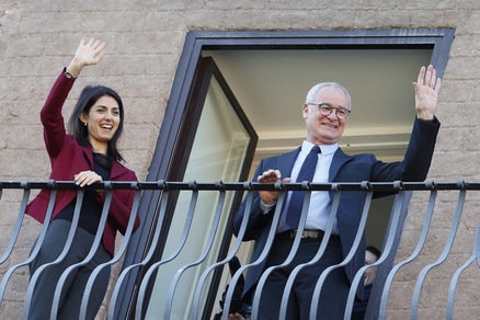 Roma, Claudio Ranieri premiato dal sindaco Virginia Raggi