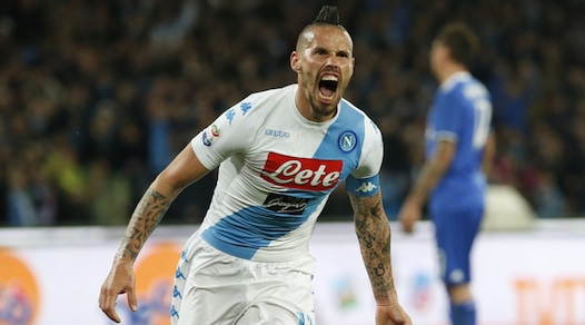 Napoli-Juventus 1-1, Hamsik risponde a Khedira