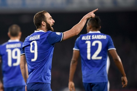 Juventus, Higuain segna e indica De Laurentiis: «E' colpa tua»